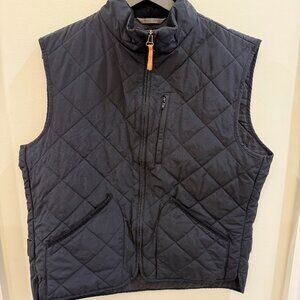 Mens J. Crew Primaloft Insulated Quilted Vest navy size Large